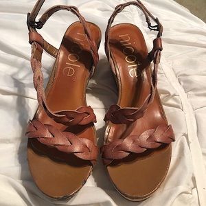 brown wedge sandals